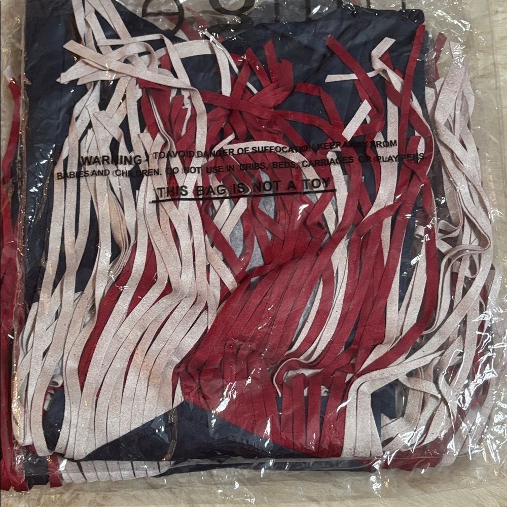 Anthropologie Umgee Patriotic Fringe Tank Top - Picture 3 of 5